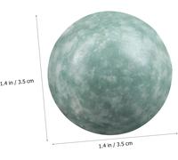 Lot De 4 Boules De Bain En Marbre - Boules Sonores Chinoises Pour Le Massage Des Mains Et Du Qigong - Idéal Pour La Détente - Et La Thérapie Des Mains - Vert Et Noir