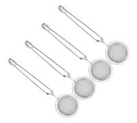 Lot de 4 boules de filtre à thé en acier inoxydable - Facile à ouvrir et fermer - Avec poignée - Infuseur compact pour épices et vrac