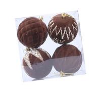 Lot de 4 boules de Noël incassables pour sapin de Noël, mariage, festival, fête, vitrine, décoration de vacances