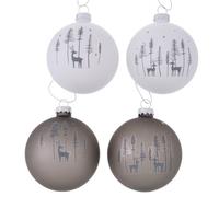 Lot de 4 boules de Noël LivingActive Logan