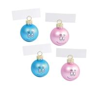 Lot de 4 Boules de Noel Porte Noms Barbapapa