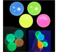 Lot de 4 Boules de rêve 2024 Qui Brillent dans Le Noir Qui collent au Plafond, Boule Anti-Stress Qui Brille dans Le Noir, idéale pour soulager Le Stress