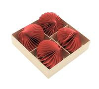 Lot de 4 Boules en Papier de Haute qualité en Forme de nid d'abeille de Noël en Forme de nid d'abeille en Forme de Diamant dans Une boîte Cadeau - Dimensions : L x l x H 9 cm x 9 cm x 9 cm.