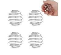 Lot de 4 boules shaker de grande taille de 5,3 cm pour milkshake et vinaigrette, en acier inoxydable 304