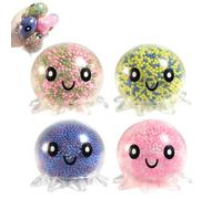 Lot de 4 Boules -Stress Lumineuses - Jouet Sensoriel -Stress avec Effet Lumineux Nocturne pour Enfants et Adultes (5.5 cm