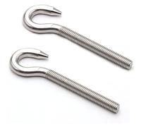 Lot de 4 boulons à crochet M8 en acier inoxydable 304 à longue tige en acier haute dureté pour balançoire de jardin…