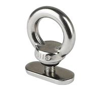 Lot de 4 boulons à œil M6, écrous de Levage, matériel en Forme d'anneau, butées de Rail d'auvent, Fixation sur Rail de Kayak, œillet d'arrimage for Bateau, Camping-Car, Caravane