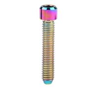 Lot de 4 boulons à tête hexagonale en titane M4 x 10 mm, 13,5 mm, 15 mm, 20 mm, 25 mm, fixations for vélo(Rainbow,25MM_M4)