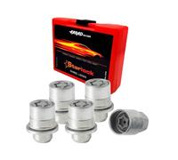 Lot de 4 boulons de roue compatibles avec KIA Stinger à partir de 2019 Argenté M12 x 1,5