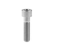 Lot de 4 boulons en titane M10 x 20 25 30 35 40 45 50 55 60 mm, tête carrée, pas de 1,25/1,5 mm, vis à six pans creux, fixations en titane(Titanium,20MM_M10 1.25)