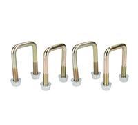 Lot de 4 boulons en U M10 40 x 70 mm pour remorques avec écrous haute résistance