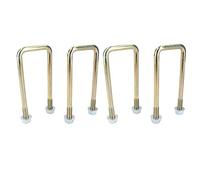 Lot de 4 boulons en U M10 50 mm x 130 mm pour remorques avec écrous haute résistance