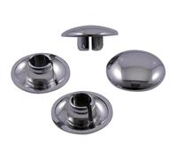 Lot de 4 boulons hexagonaux chromés pour vis M8