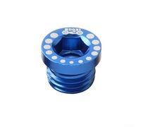 Lot de 4 boulons M10 x 1,25 conçus pour poteaux de frein V sur vélos pliants, coupe lisse sans bavures, construction en aluminium (bleu)