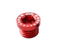Lot de 4 boulons M10 x 1,25 conçus pour poteaux de frein V sur vélos pliants, coupe lisse sans bavures, construction en aluminium (rouge)