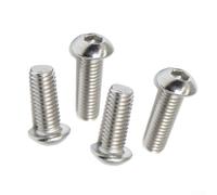 Lot de 4 boulons M5 x 20 en titane pour pédales de vélo en alliage léger TC4/GR5 pour VTT et vélo de route