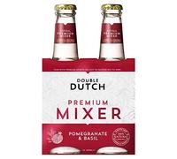 Lot de 4 bouteilles de 800 ml d'eau tonique aromatisée à la grenade et au basilic - Faible teneur en calories - Mélangeur parfait pour les cocktails, sans colorants ni arômes artificiels
