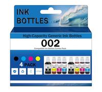 Lot de 4 bouteilles d'encre de recharge couleur 002 compatibles avec les imprimantes Epson L4151 L4153 L4156 L4158 L4163 L4165 L4166 L4167 L4168 L4169 L4263 L4266 L4267 L4268 L(Size:2Set,Color:4Color)