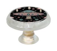 Lot de 4 boutons d'armoire en forme de champignon pour commode, tiroir, placard, placard coloré pour meubles de cuisine, décoration d'intérieur