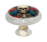 Lot de 4 boutons d'armoire en forme d'oiseau squelette pour commode, tiroir, placard, placard coloré pour meubles de cuisine, décoration d'intérieur