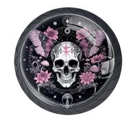 Lot de 4 boutons d'armoire et tiroirs gothiques décoratifs pour cuisine, salon, salle de bain, meubles de placard modernes