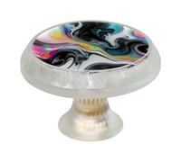 Lot de 4 boutons d'armoire texturés en marbre coloré pour commode, tiroir, placard, placard pour meubles de cuisine, décoration d'intérieur