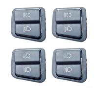 Lot de 4 boutons de clignotant pour phare de véhicule électrique et moto - Design en cuivre (variateur d'intensité moyenne)