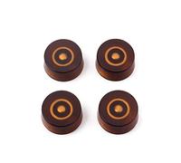 Lot de 4 boutons de commande Alnicov pour guitare électrique et basse - Couleur cuivre - Vitesse, Volume, Ton, Amp, Effet Pédale