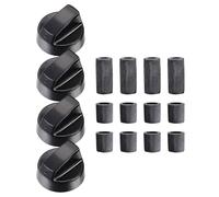 Lot de 4 boutons de commande P-lastic D-ial S-Witch pour friteuse à air comprimé Mini four cuisinière grill avec bouton adaptateur S-Witch