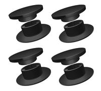 Lot de 4 boutons de fixation Blocker Clip bouchons pour tapis de voiture | Ronds | Pivot de plancher Ø7,68 mm | en plastique | sur mesure pour Lancia