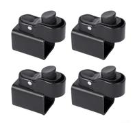 Lot de 4 boutons de pied de tonnelle pour tente escamotable et poteaux d'auvent, tube carré de 34 x 34 mm, remplacement en plastique, installation rapide et verrouillage sécurisé pour le camping et le