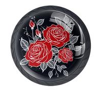 Lot de 4 boutons de placard décoratifs pour cuisine, salon, salle de bain, placard, pour commode et armoires modernes