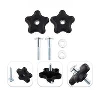 Lot de 4 boutons de poignée de rechange complets compatibles avec les tondeuses à gazon Toro telles que et comprend des boutons de poignée, des rondelles et des boulons