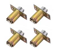 Lot de 4 boutons de porte ronds à boules - Corps unique - Langue de rechange universelle
