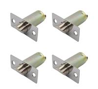 Lot de 4 boutons de porte ronds à boules - Corps unique - Langue de rechange universelle