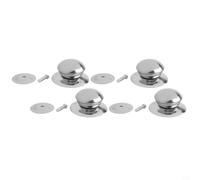 Lot de 4 boutons de rechange en acier inoxydable pour couvercles de casseroles poêles, bouilloires et plats à rôtir