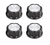 Lot de 4 boutons de rechange pour friteuse à air comprimé - Pièce de rechange - Interrupteur rotatif pour appareil de cuisine - Bouton de minuterie de type D pour four de cuisine