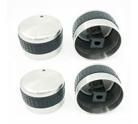 Lot de 4 boutons de réglage en acier inoxydable 304 pour barbecue à gaz avec tige de valve en forme de D de 8 mm