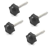 Lot de 4 boutons de serrage en acier inoxydable M12 x 60 mm