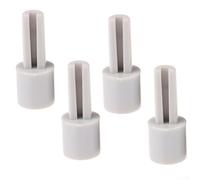 Lot de 4 boutons d'extension de potentiomètre en plastique gris 6 mm de diamètre 10 mm x 25 mm pour guitare, table de mixage