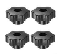 Lot de 4 boutons en forme d'étoile avec filetage interne M8 et inserts en laiton, pour équipements mécaniques nécessitant une forte adhérence et un contrôle solides (48 mm)