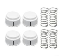 Lot de 4 boutons et ressorts de rechange compatibles avec les modèles Igloo Cooler 43582 43400 13054 Armor - Pièces fiables pour le fonctionnement du couvercle du refroidisseur