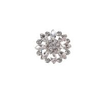 Lot de 4 boutons ronds luxe en strass, 16/19/24/29 mm, for couture, artisanat et robe mariée, accessoires DIY(29MM)