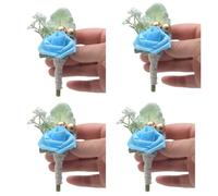Lot de 4 boutons roses pour fête de mariage ou mariage