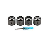 Lot de 4 boutons supérieurs pour guitare électrique - Volume du volume - Effet sonore - Potentiomètre de contrôle du volume - Bouton de potentiomètre électrique de rechange