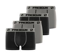 Lot de 4 boxers coton gris gris/noir 6/8A