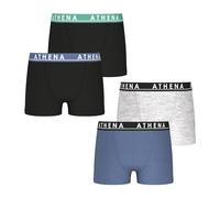 Lot de 4 boxers easy color noir, bleu, gris 12A