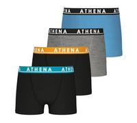 Lot de 4 boxers easy color noir-gris-bleu 6/8A