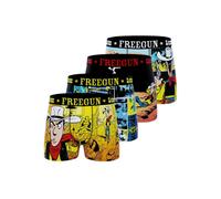 Lot de 4 boxers lucky luke jaune/noir/bleu 8/10A