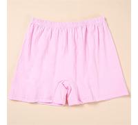 Lot De 4 Boxers Seniors 100% Coton sous-vêtements Taille Haute Slip Complet Doux Dames Culottes pour Femmes Âgées (Color : Pink3, Size : 115)